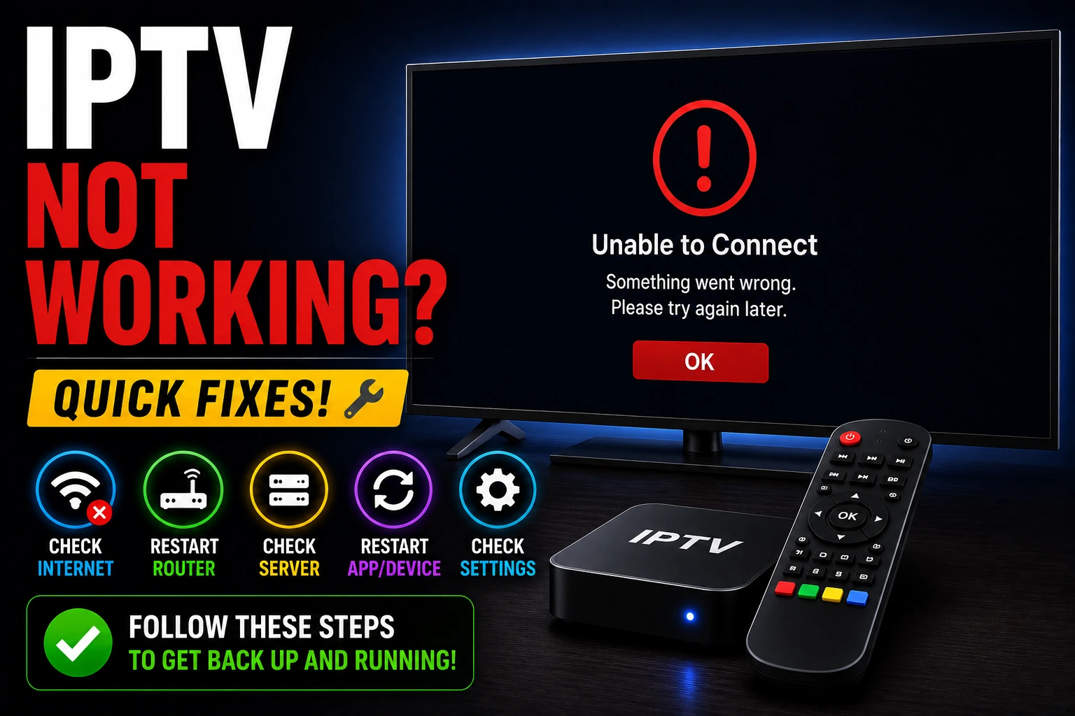 IPTV Not Working