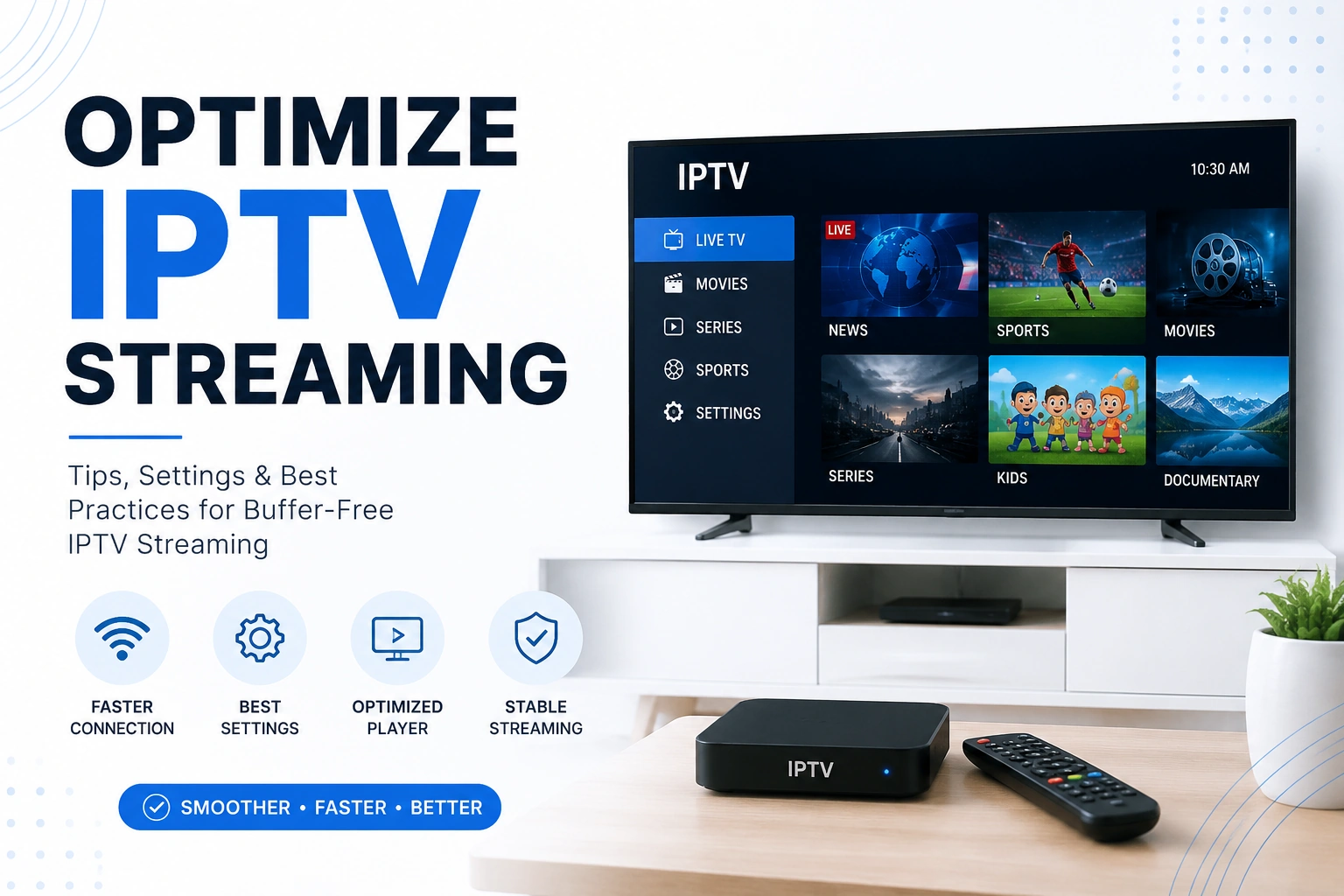 Optimize IPTV Streaming - Eliminate buffering during games