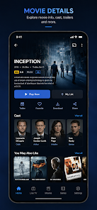 OTT Navigator IPTV player interface showing channels and EPG
